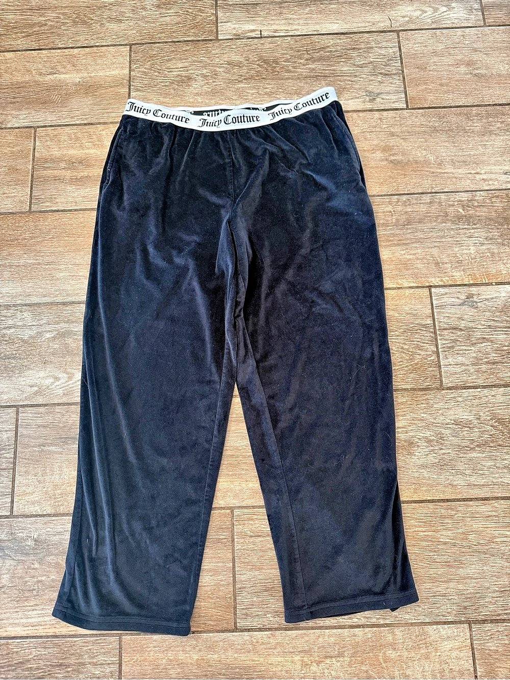 Y2K Juicy Couture Velour Sleepwear Lounge Pants with Rhinestone Logo Velour Loun
